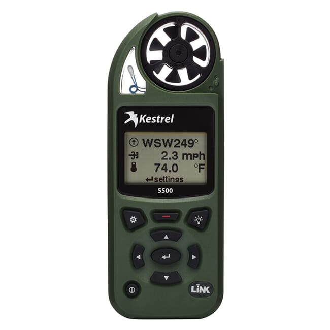 Kestrel 5500 Weather Meter w/ LiNK & Vane Mount Olive Drab 0855LVOLV