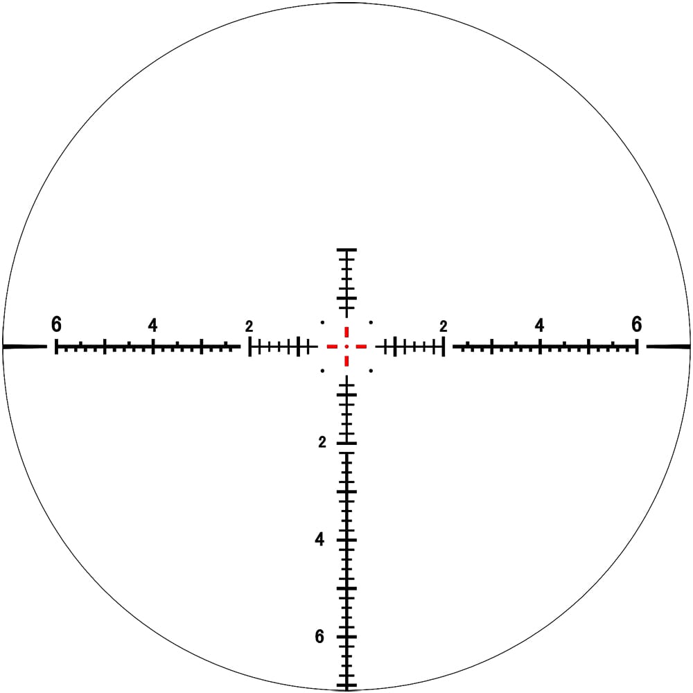 March FX Tactical 4.5-28x52mm FML-3 Reticle 0.1MIL FFP Illuminated Riflescope w/Shuriken Dial Lock D28HV52WFIMLX