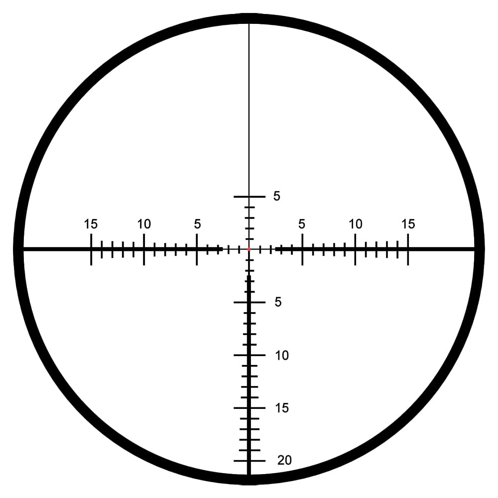 March F Shorty 1-10x24mm DR-1 Reticle 0.1MIL Illuminated Riflescope D10SV24FDIMLN-DR-1