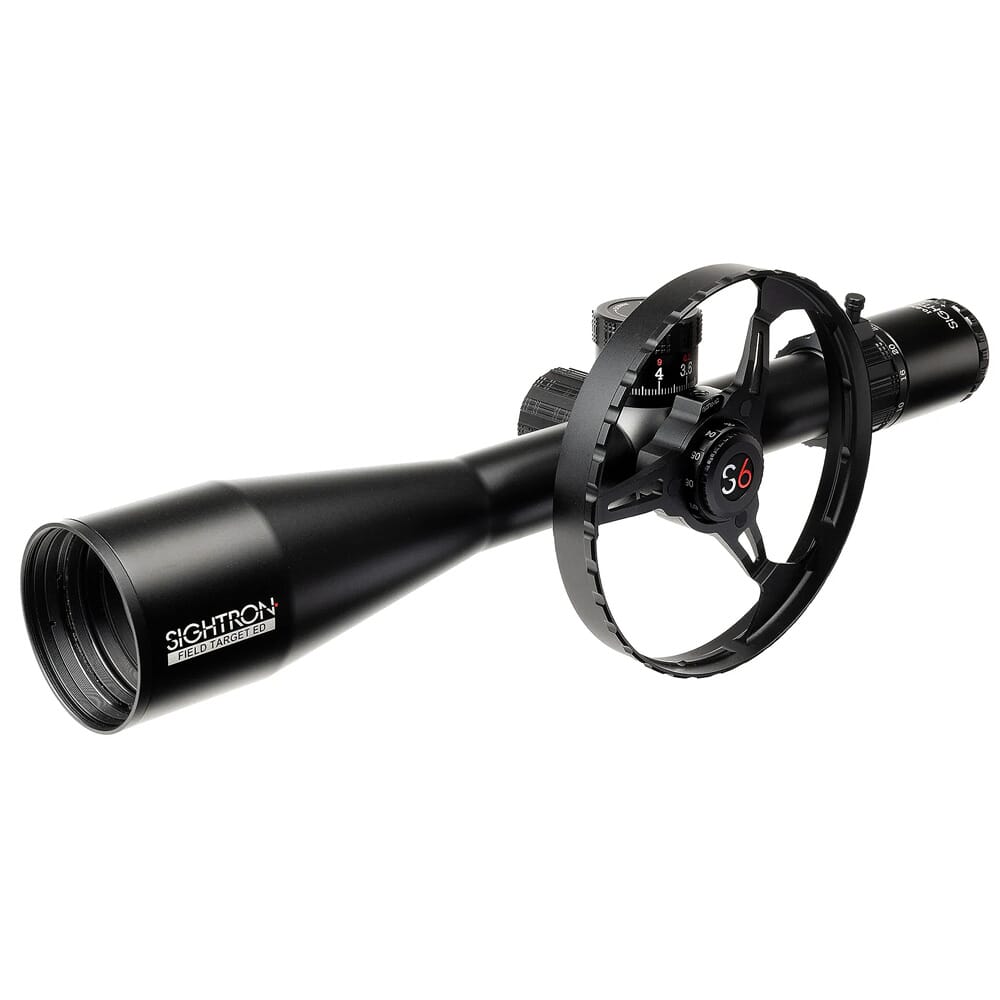 Sightron S6 10-60x56 ED Field Target MH-FT w/Wheel Bundle Riflescope 66007