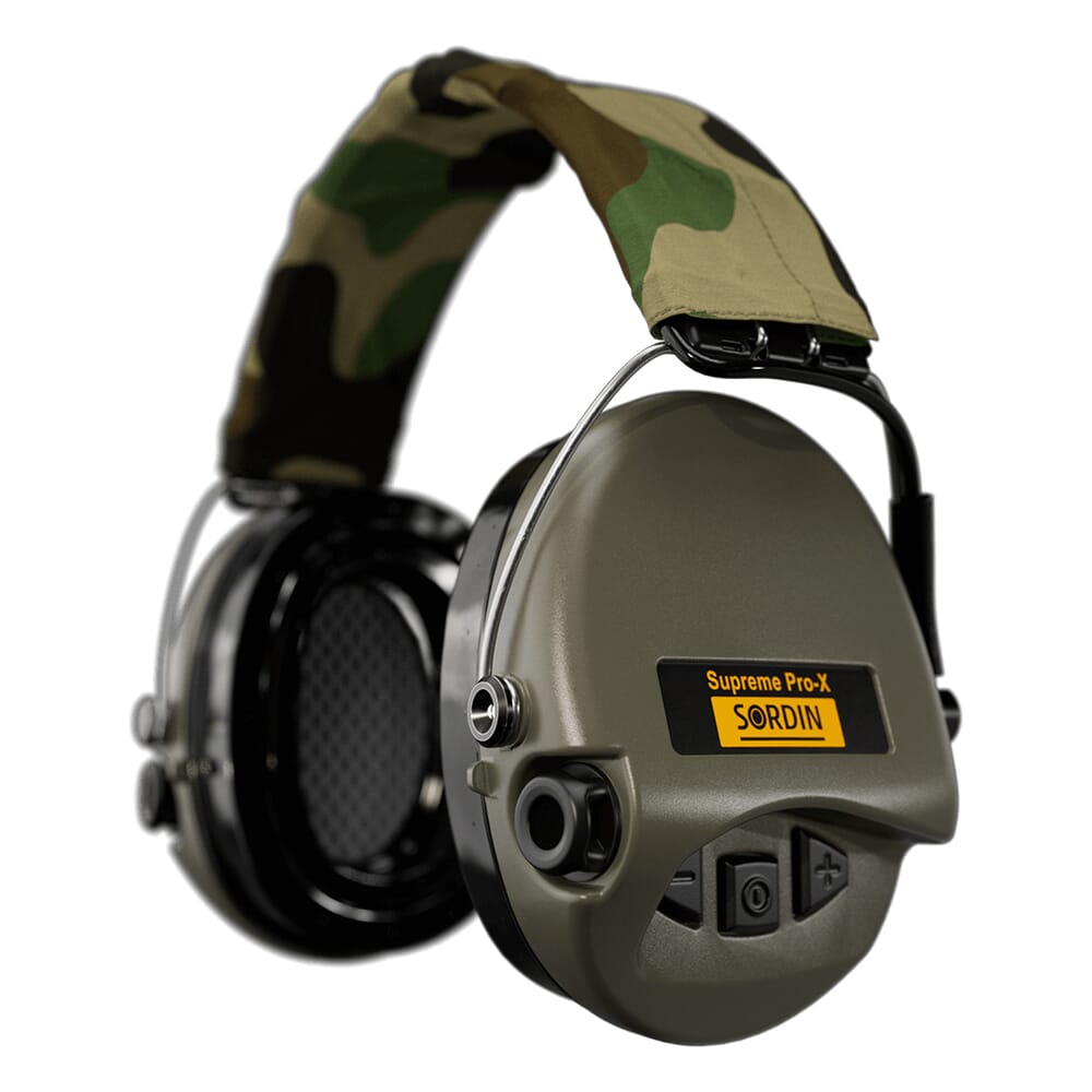 Sordin Supreme Pro-X LED Green GEL Headband 75302-X-07-S-US