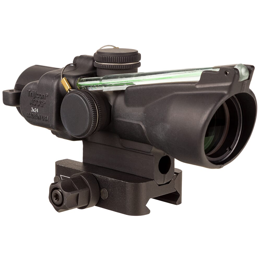 Trijicon ACOG 3x24 XB Dual Illum Green Chevron 340-400 fps Bolt Drop Crossbow Scope w/Q-LOC Mount TA50-C-400392