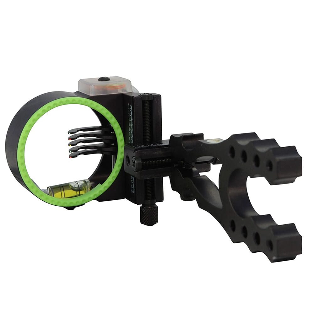 Black Gold Widow Maker 2" Guard 5-Pin Black .019 RH Bow Sight WMX5