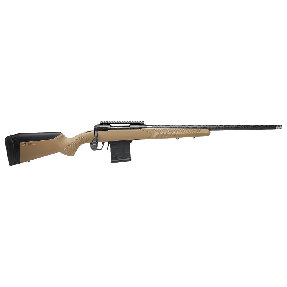 Savage Arms 110 Carbon Tactical FDE 6.5 PRC 24" 1:8" 5/8x24 Bbl FDE BA Rifle w/(1) 7rd AICS Mag 57943
