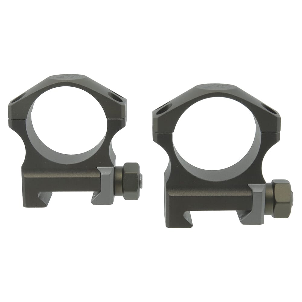 Nightforce 30mm 1.375" X-High UltraLite 4 Screw Dark Earth Ring Set A678