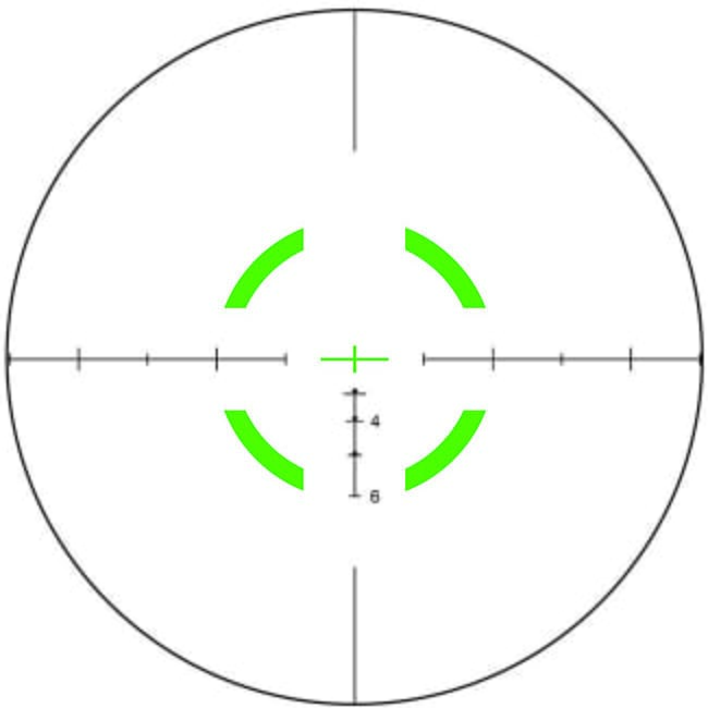 Trijicon VCOG 1-6x24 Green Segmented Circle/Crosshair 300BLK; Thumb Screw Mt. 1600046