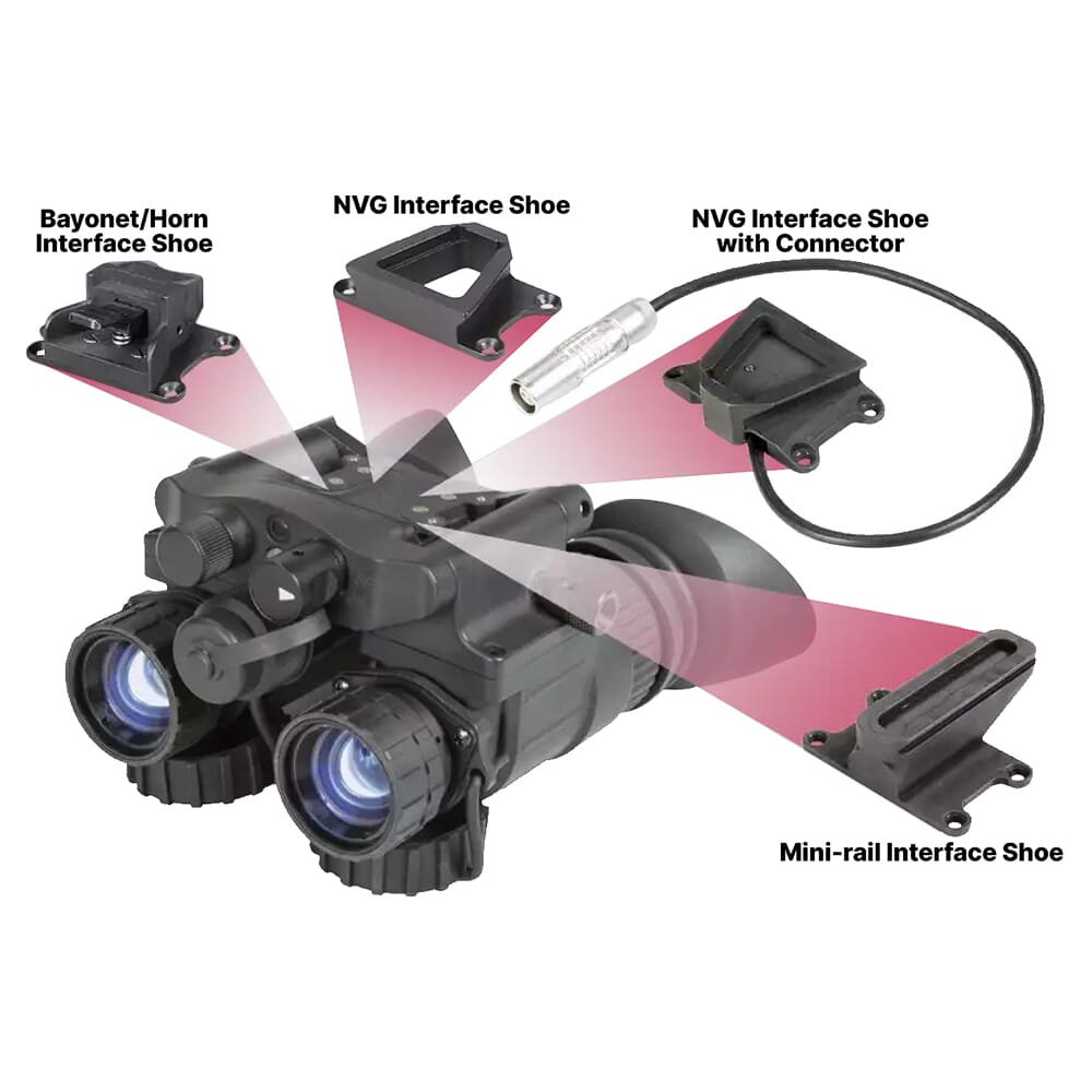 AGM NVG-40 NW1 Gen 2+ Lvl 1 White Phosphor IIT Dual Tube Night Vision Goggle/Binocular 14NV4122484011