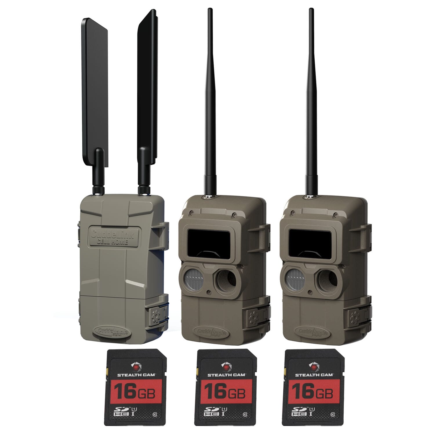 Cuddeback CuddeLink L Series 2+1 Starter Kit IR Flash AT&T-Verizon w/3pk SD Cards KT-001