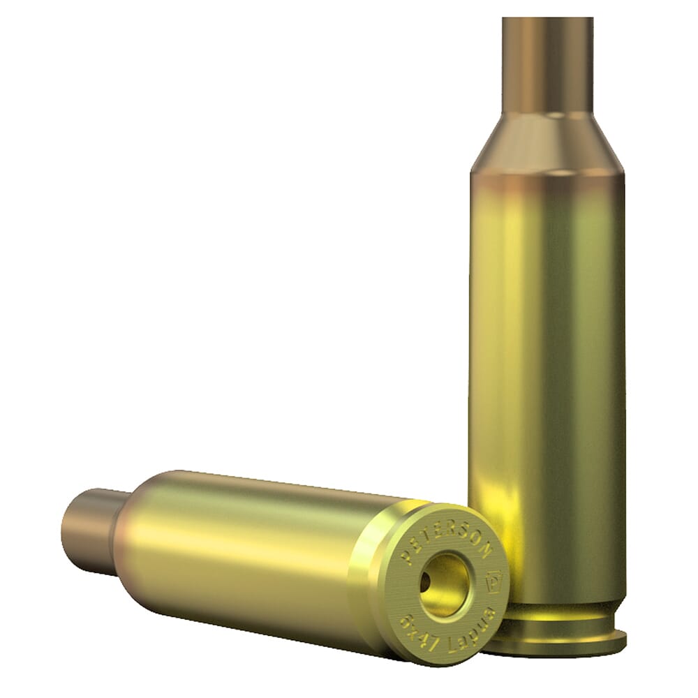 Peterson 6x47 Lapua Casing Bulk Box of 500 PCC6X47L500