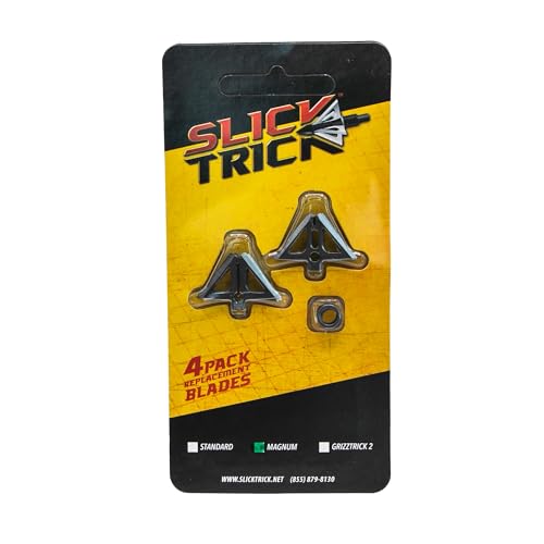 Slick Trick 4pk, 1-1/8' Magnum Extra Blades, 100/125gr 15STXBLM
