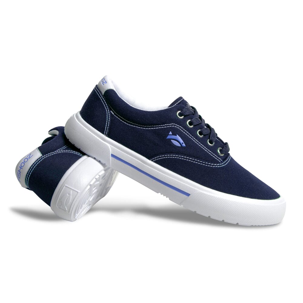 Fishooz Women's Sunbrella Lace Navy/White Shoes SBR-WLC-NVY-W
