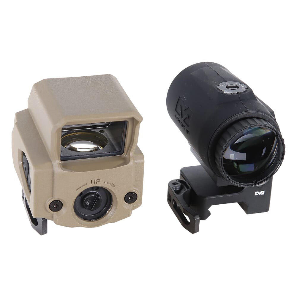 Mepro Tru-Vision Reflex Sight + MMX3 Magnifier FDE 1.93? Combo 65028016