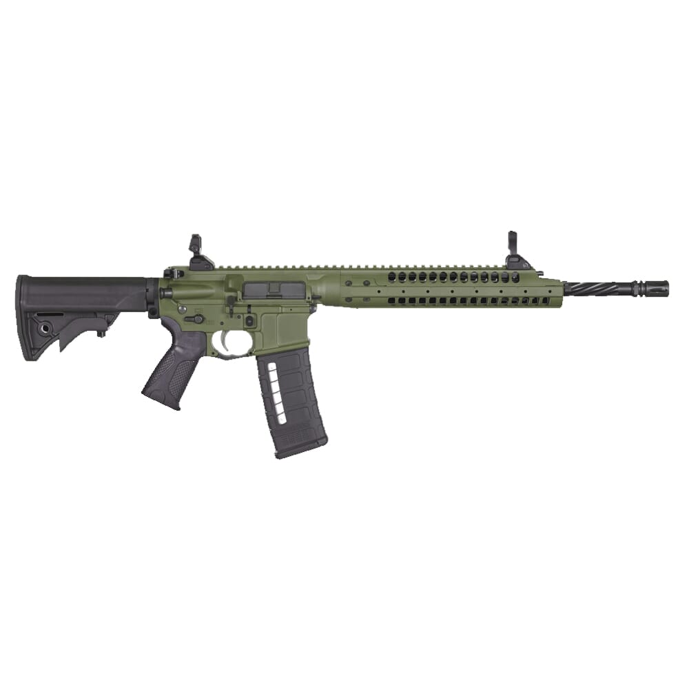 LWRC SIX8 A5 6.8 SPC 16.1" 1:10" 5/8x24 Bbl OD Green Rifle SIX8A5RODG16