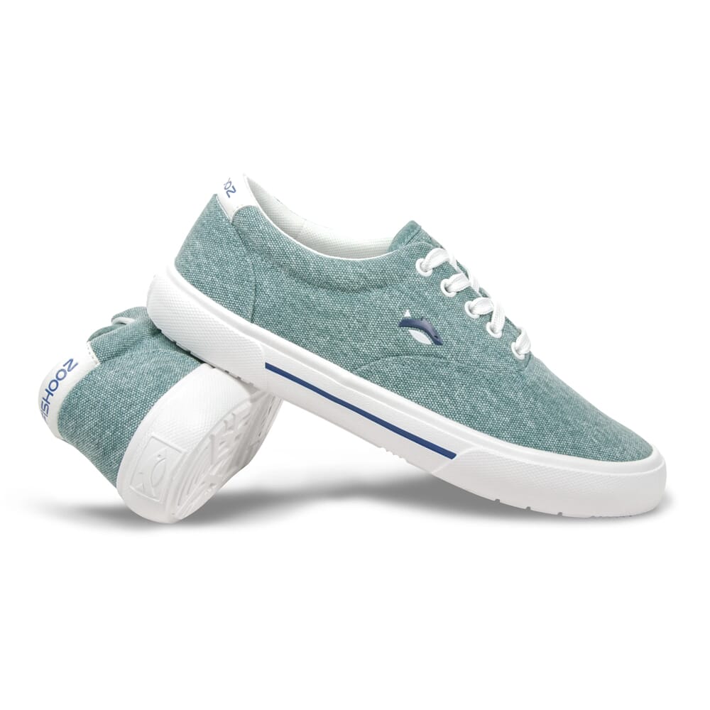 Fishooz Women's Sunwashed Lace Teal/White Shoes SUN-WLC-TEL-W
