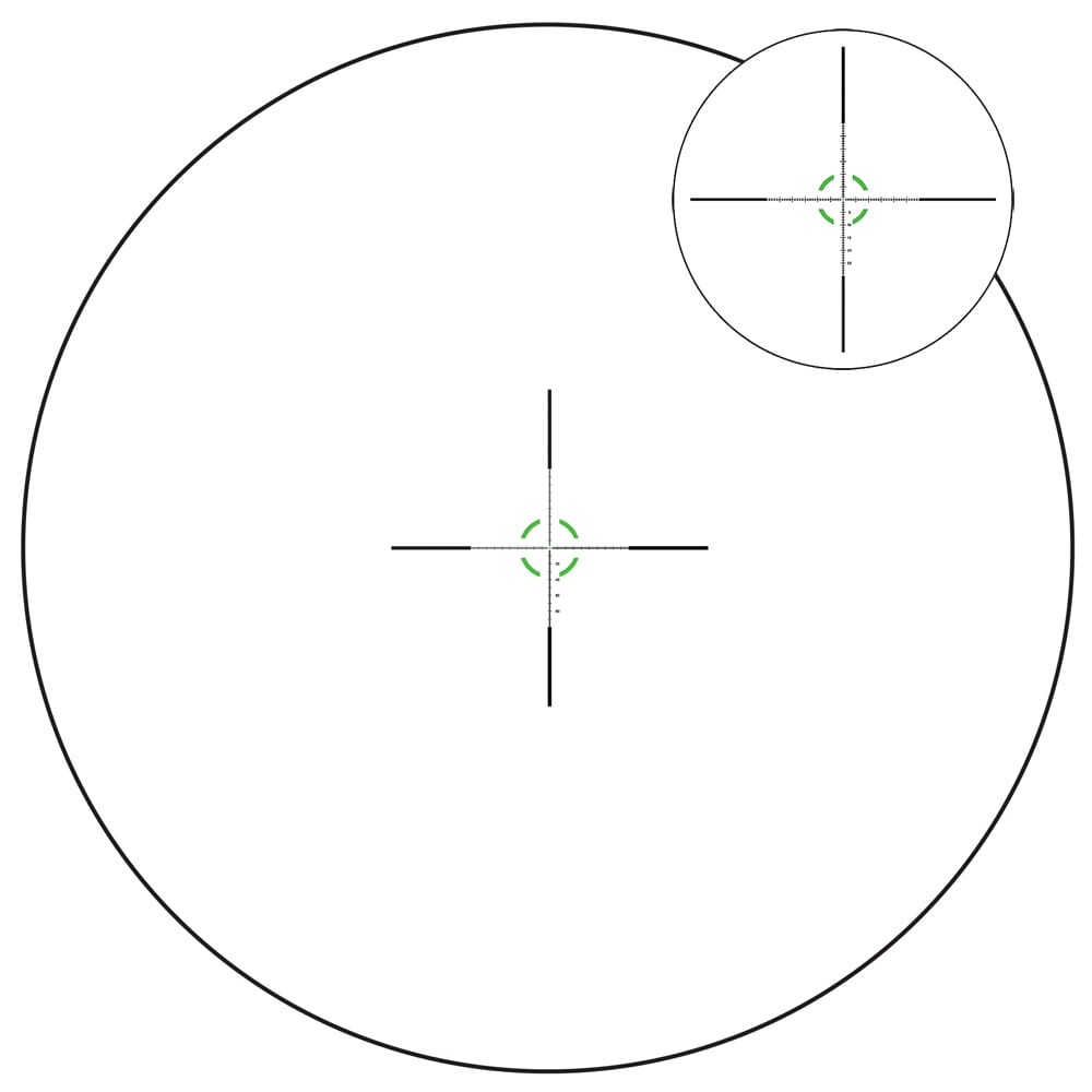Trijicon Credo 1-8x28 FFP w/ Red/Green MRAD Segmented Circle, 34mm, Matte Black Riflescope 2900032