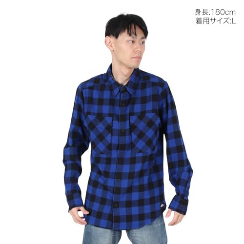 Oakley 90s Plaid LS Shirt Blue/Black Check FOA406127-BCD
