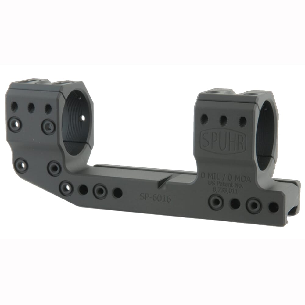 Spuhr Steel Side Clamp Picatinny Cantilever Scope Mount 36mm H38mm/1.5" 0MIL/0MOA PIC SP-6016M