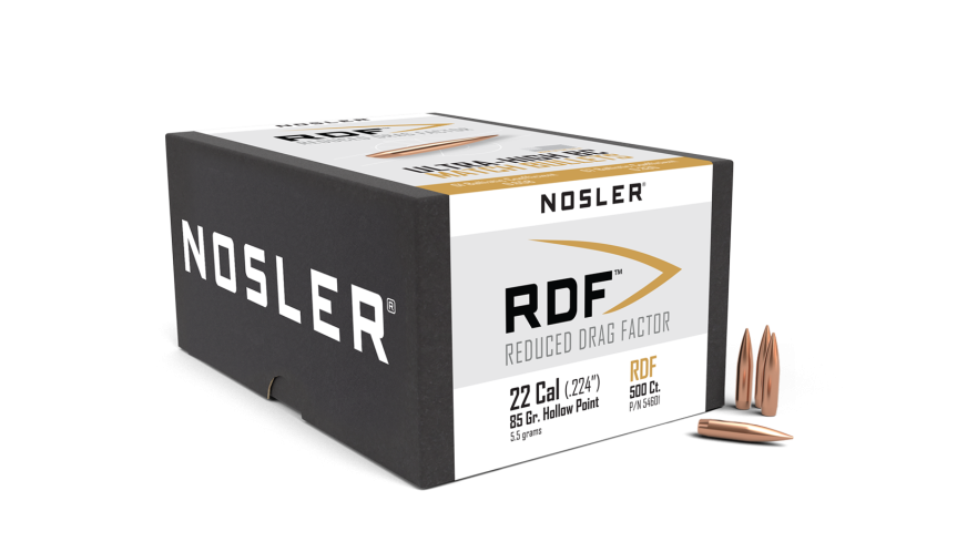 Nosler RDF RDF - 22 85g HPBT (500ct, M/P of 1) Bullets 54601
