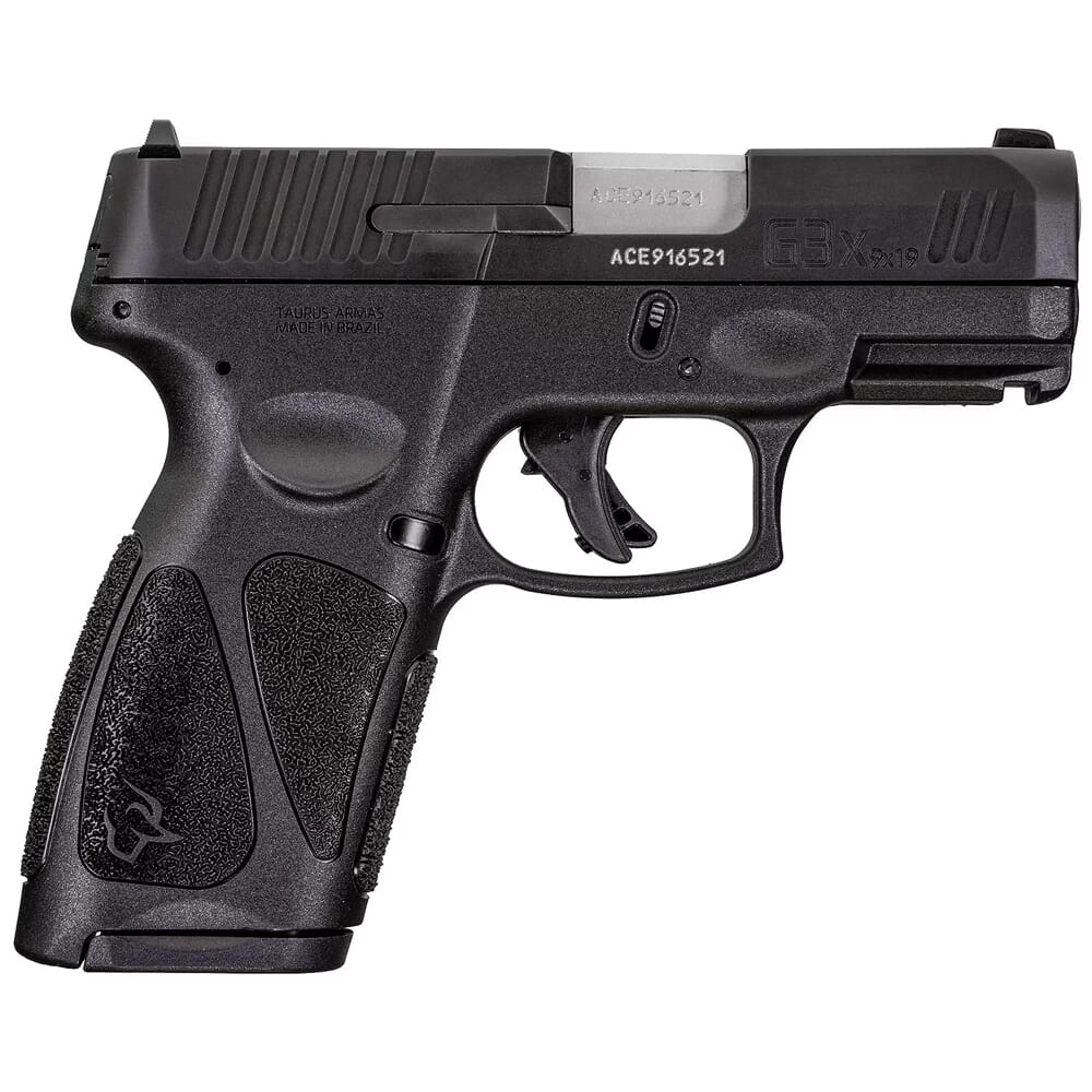 Taurus G(3)SR 9mm Bk/Bk 3.26" Non-Manual Safety Pistol w/(2)15rd Mags 1-G3XSR9031