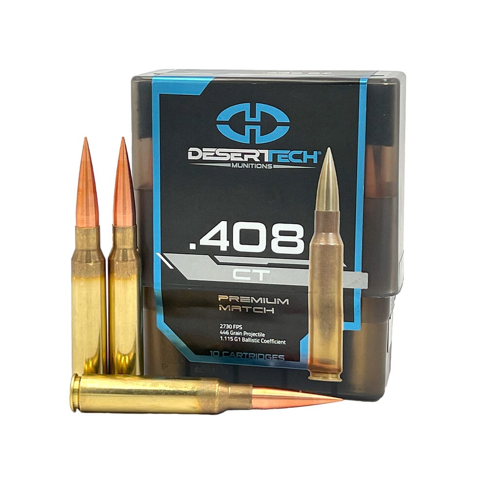 Desert Tech DTM .408 CheyTac 400gr Ammunition Box of 10rds DTM-408400-BX