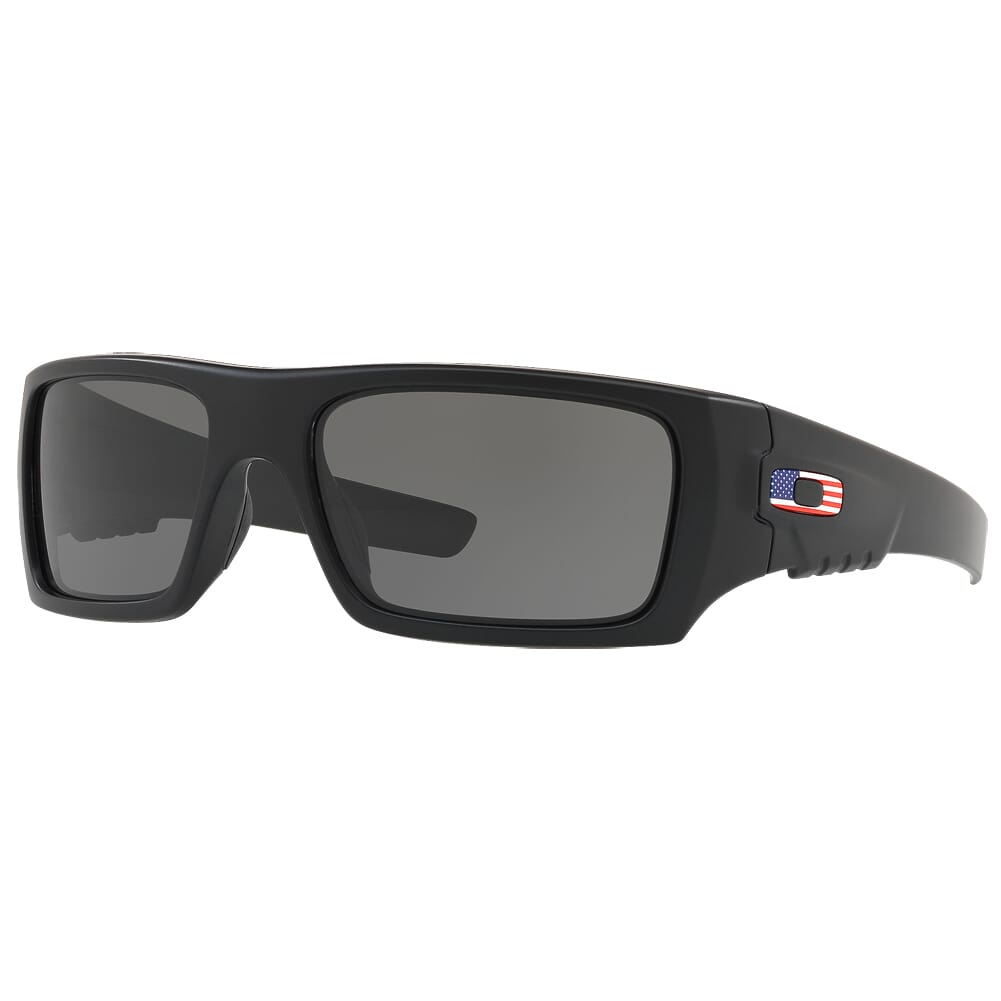 Oakley SI Det Cord Matte Black w/ USA Flag & Grey Lenses OO9253-11