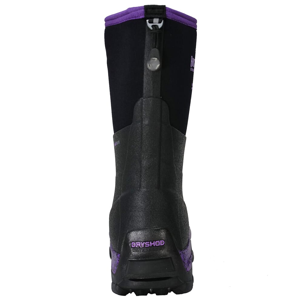 Dryshod Women's Arctic Storm Mid Black/Purple Boot ARS-WM-PP-W