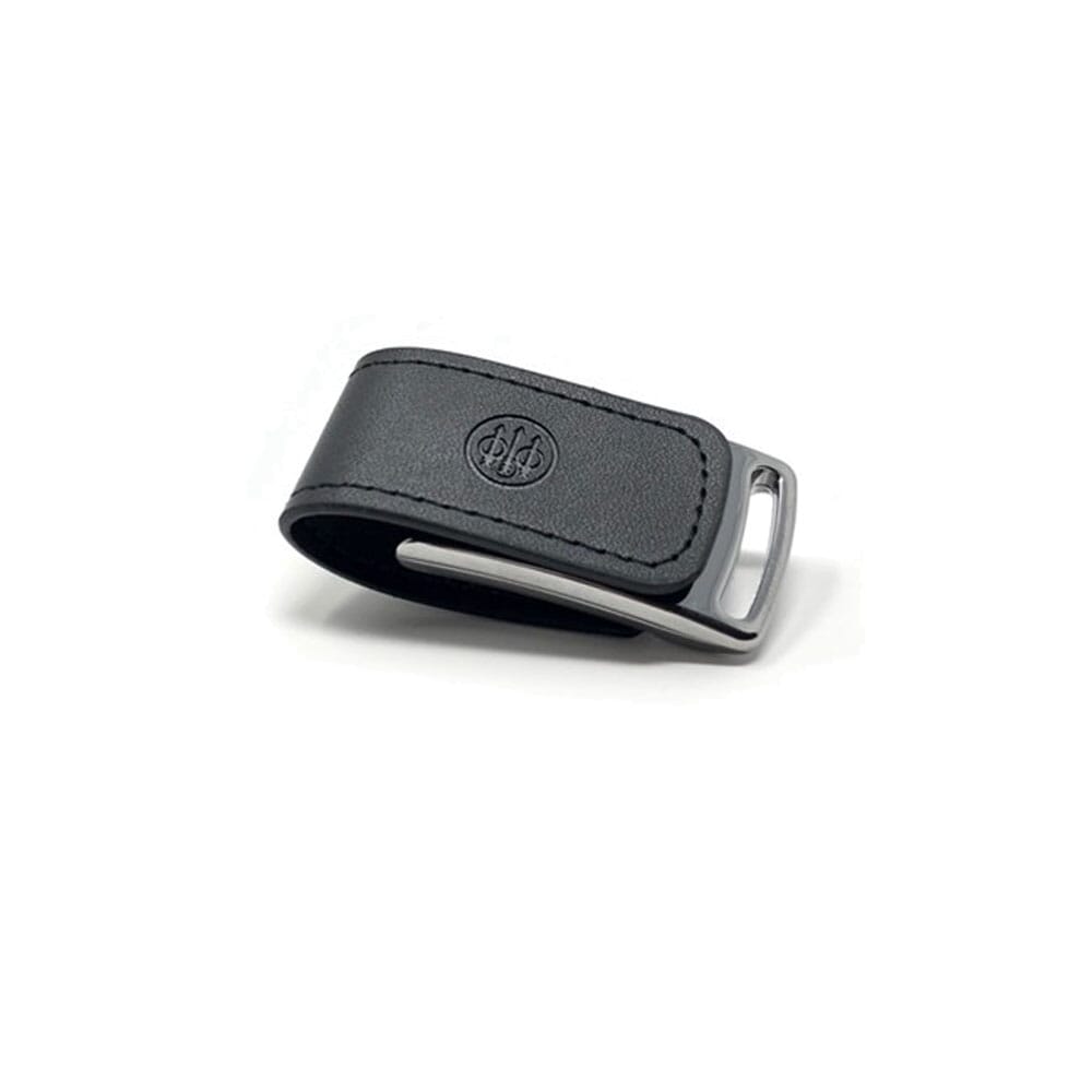 Beretta Leather 16GB Black USB Key Fob E02530