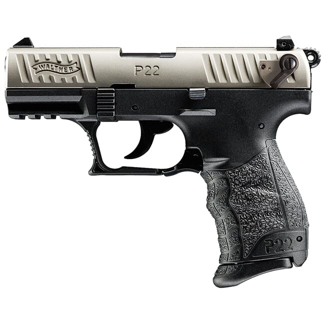 Walther P22Q .22lr Nickel 10 Round Pistol w/ 2 Magazines 5120725