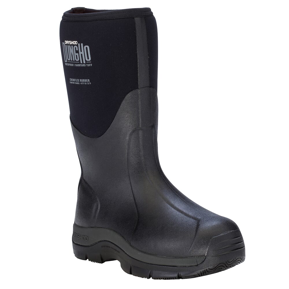 Dryshod Dungho Mid Black/Grey Boots DNG-MM-BK-M