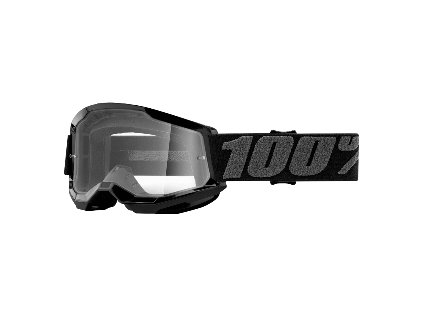 100% Strata 2 Youth Clear Lens Goggles