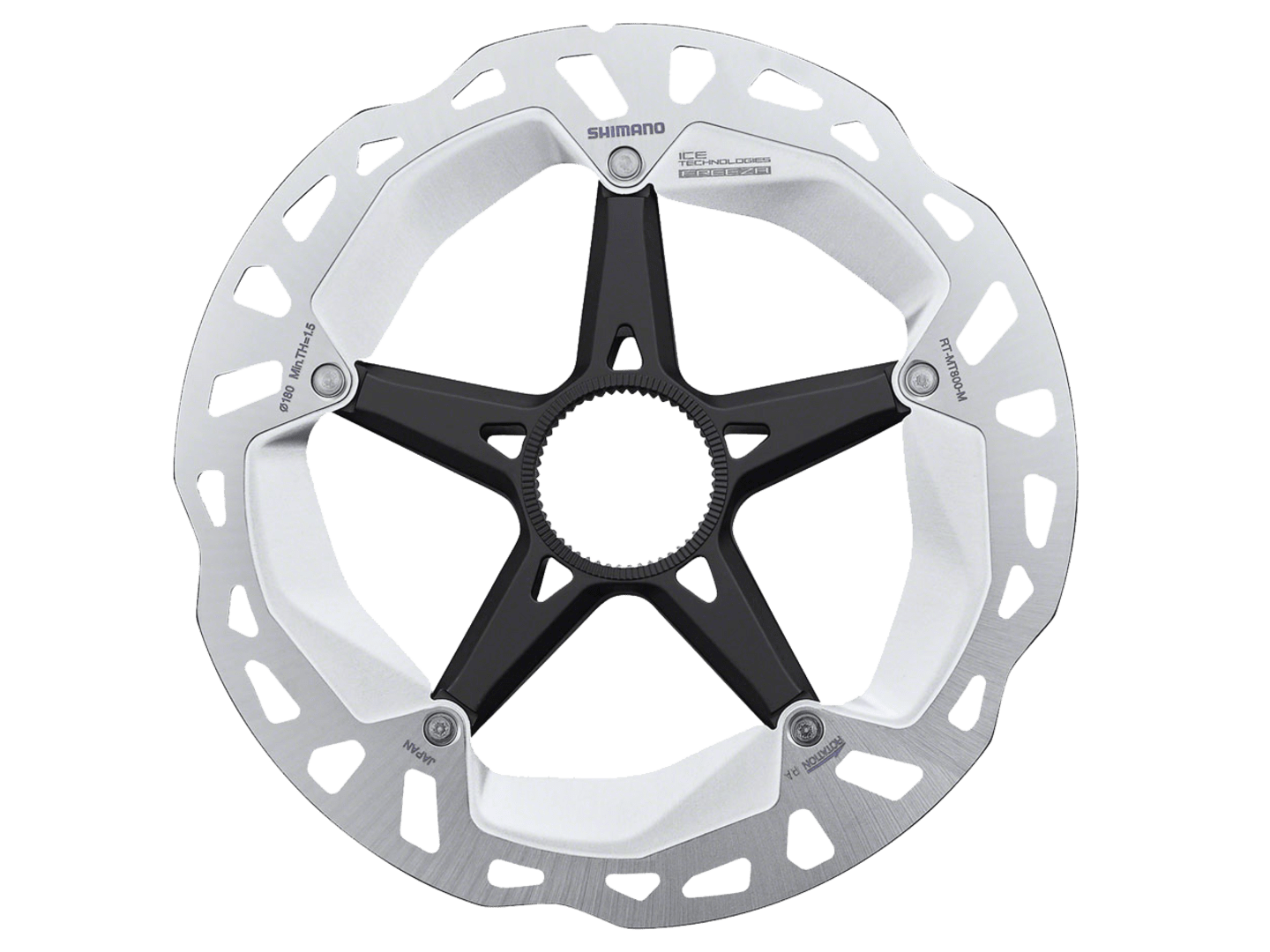 Shimano Deore XT MT800 Centerlock Disc Brake Rotor with External-Notched Lockring