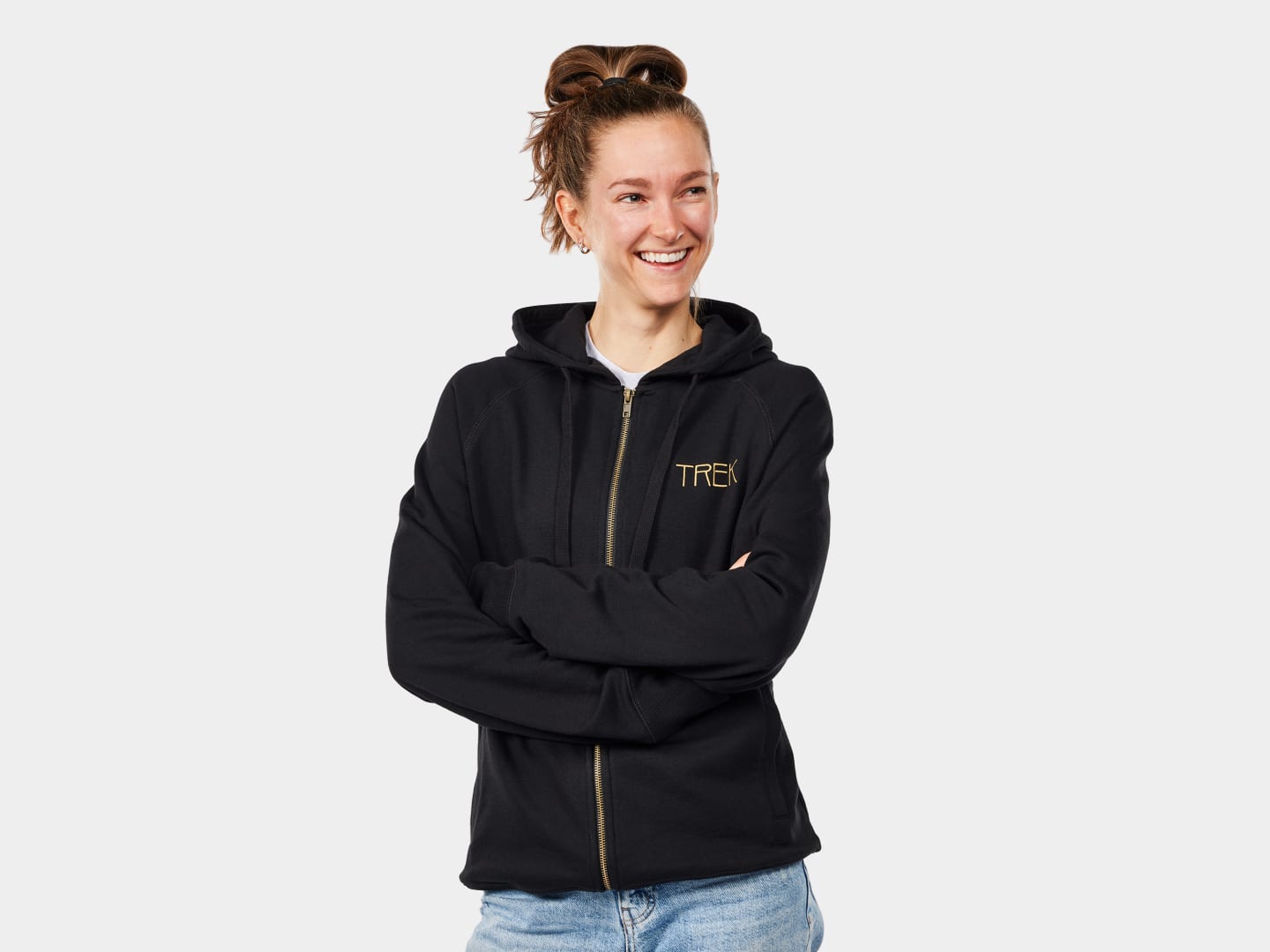 Trek Vintage Logo Zip-Up Unisex Hoodie