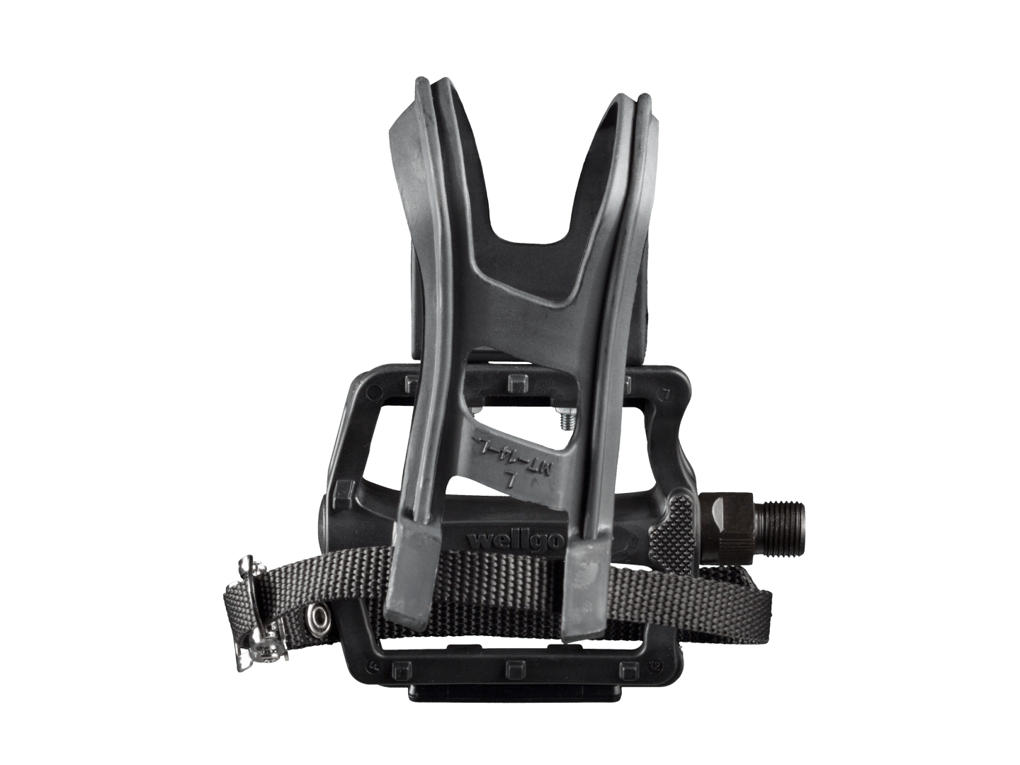 Wellgo B197T Resin Large Platform Pedal Set with Clip & Strap