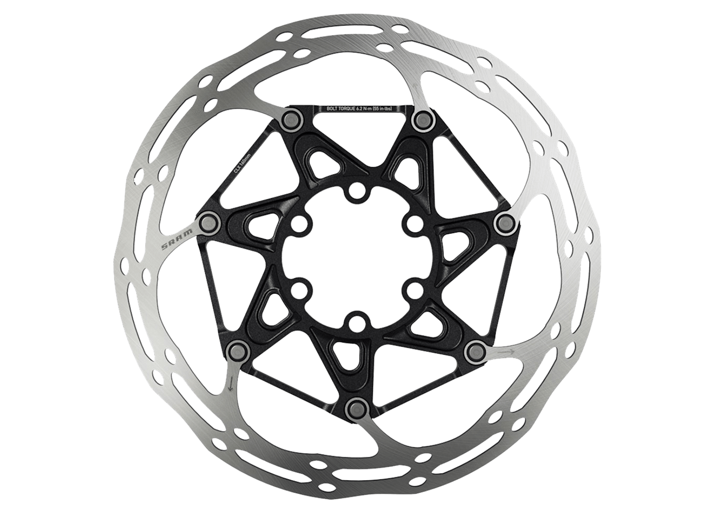 SRAM CenterLine X 6-bolt Rounded Edge Disc Brake Rotor
