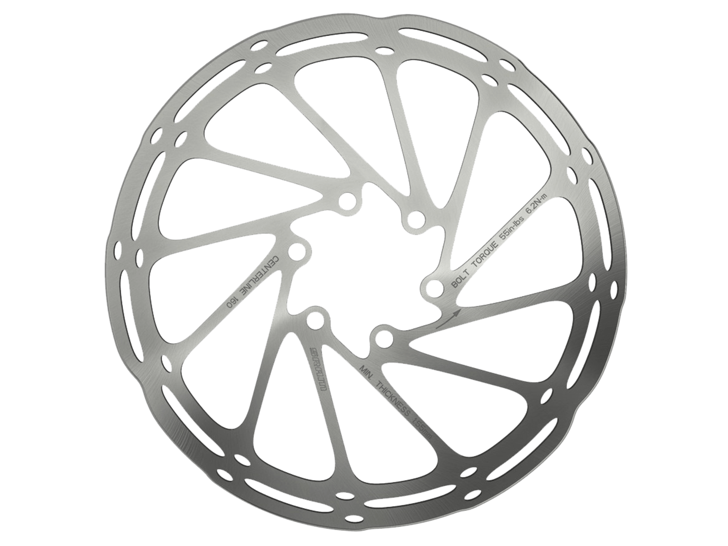 SRAM CenterLine 6-Bolt Rounded Edge Disc Brake Rotor