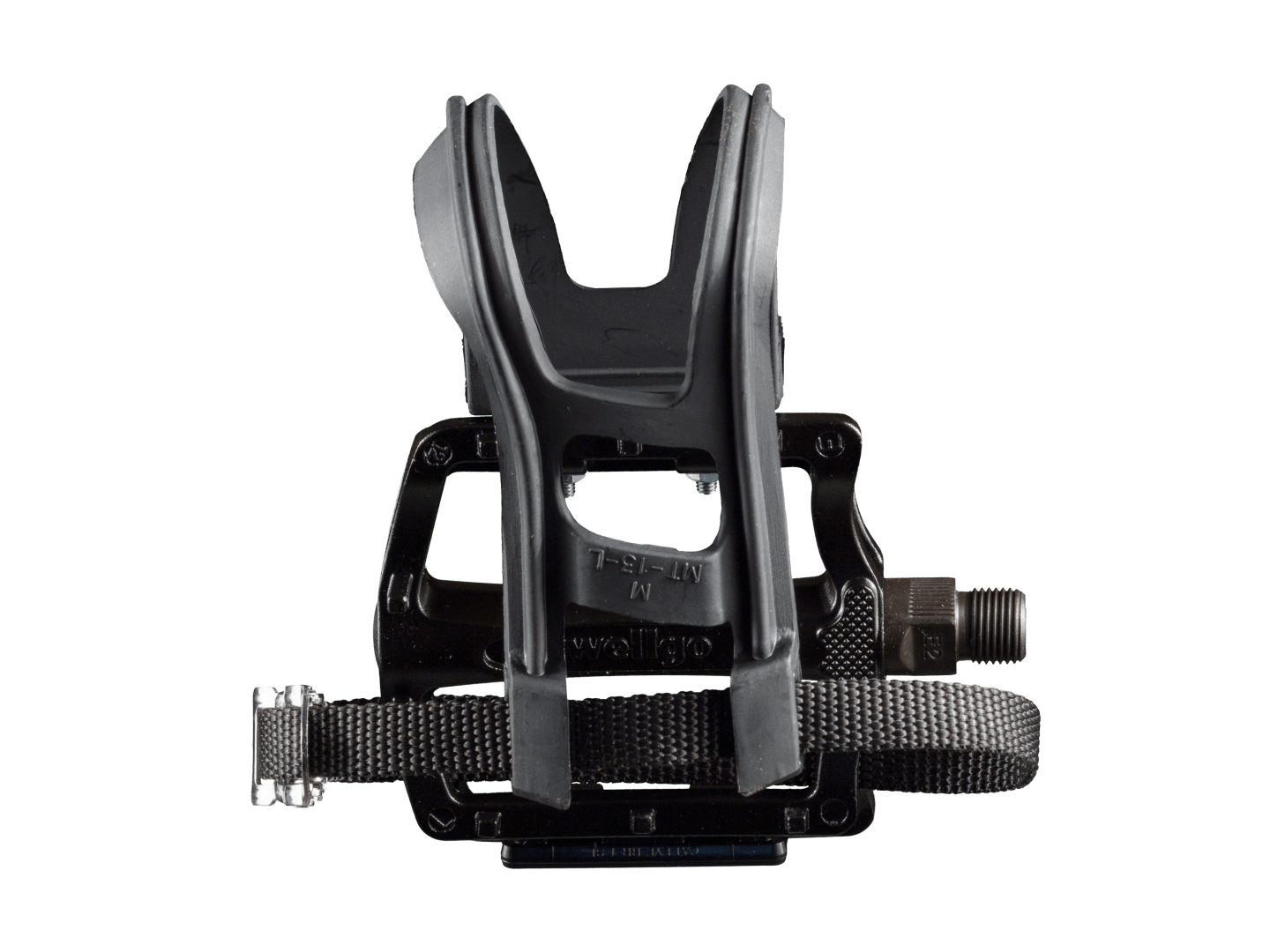 Wellgo B133 Alloy Medium Platform Pedal Set with Clip & Strap