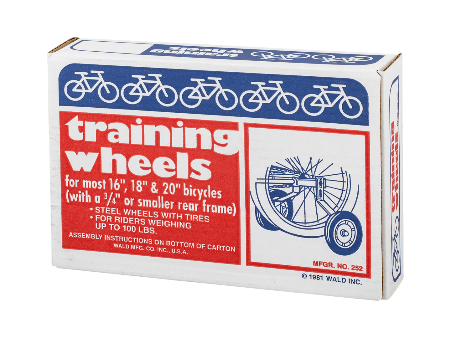 Wald 252 16-20˝ Training Wheels Kit