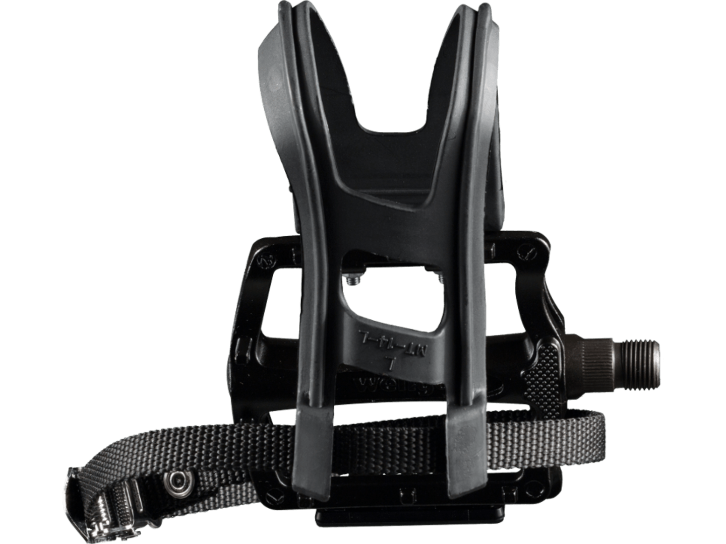 Wellgo B133 Alloy Large Platform Pedal Set with Clip & Strap