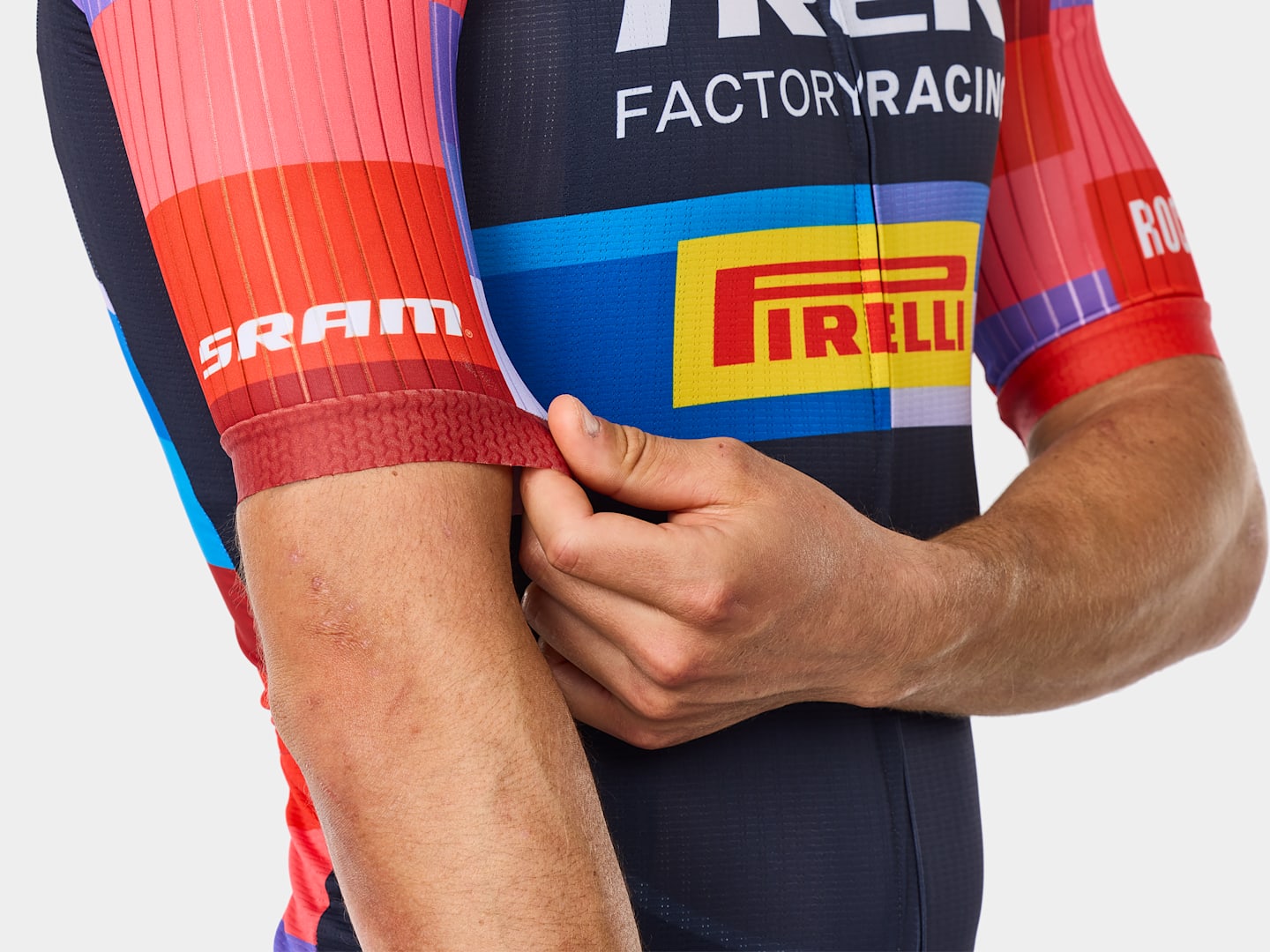 Santini Trek Factory Racing Men's Team Replica Cycling Jersey