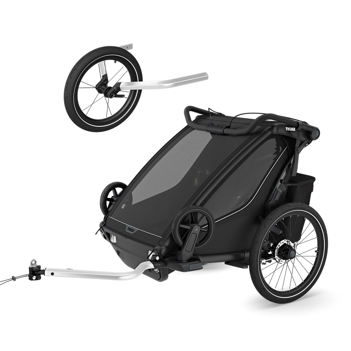 Thule Chariot Sport 2 double jogging Bundle