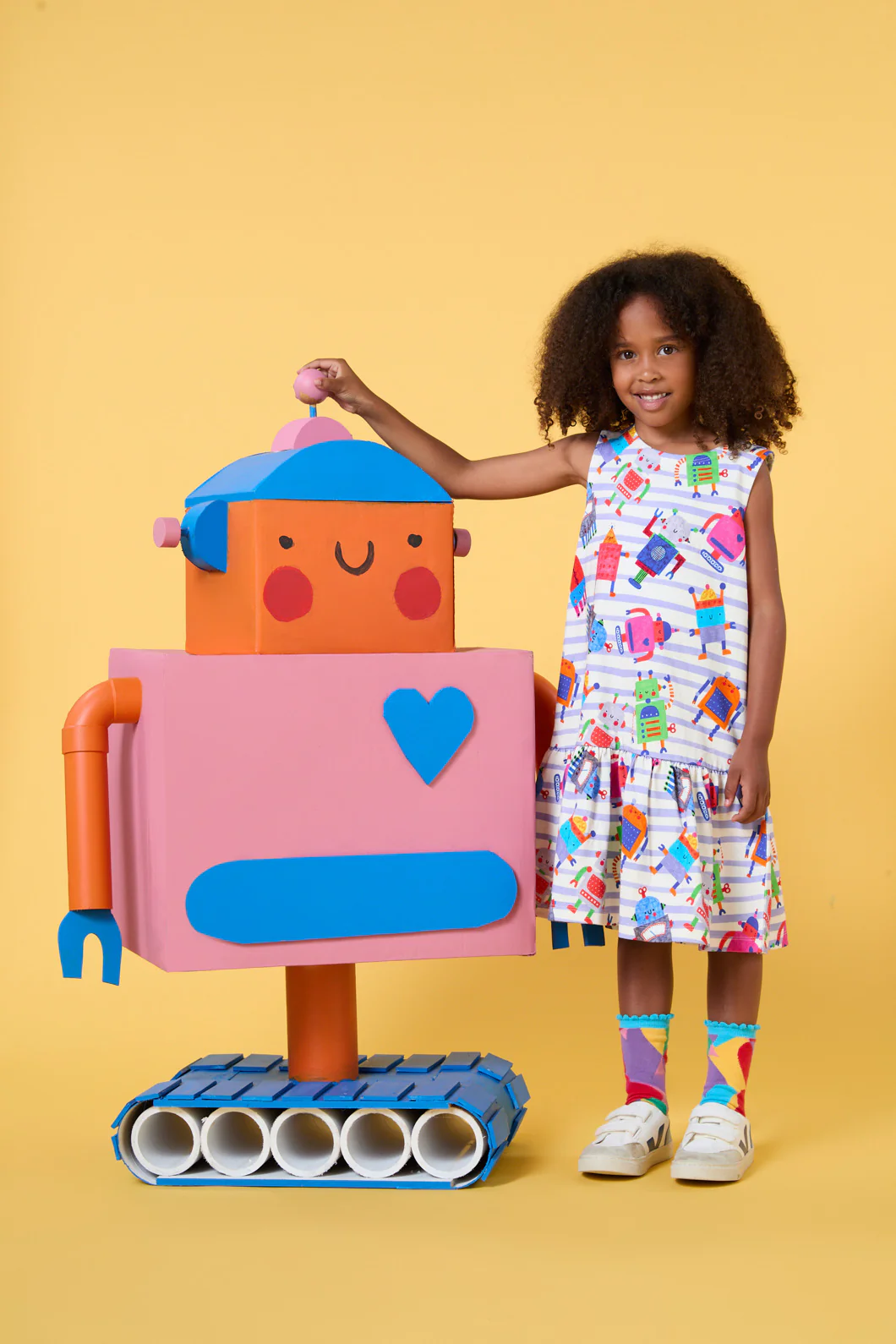 Oui Non Robots Kids Dress
