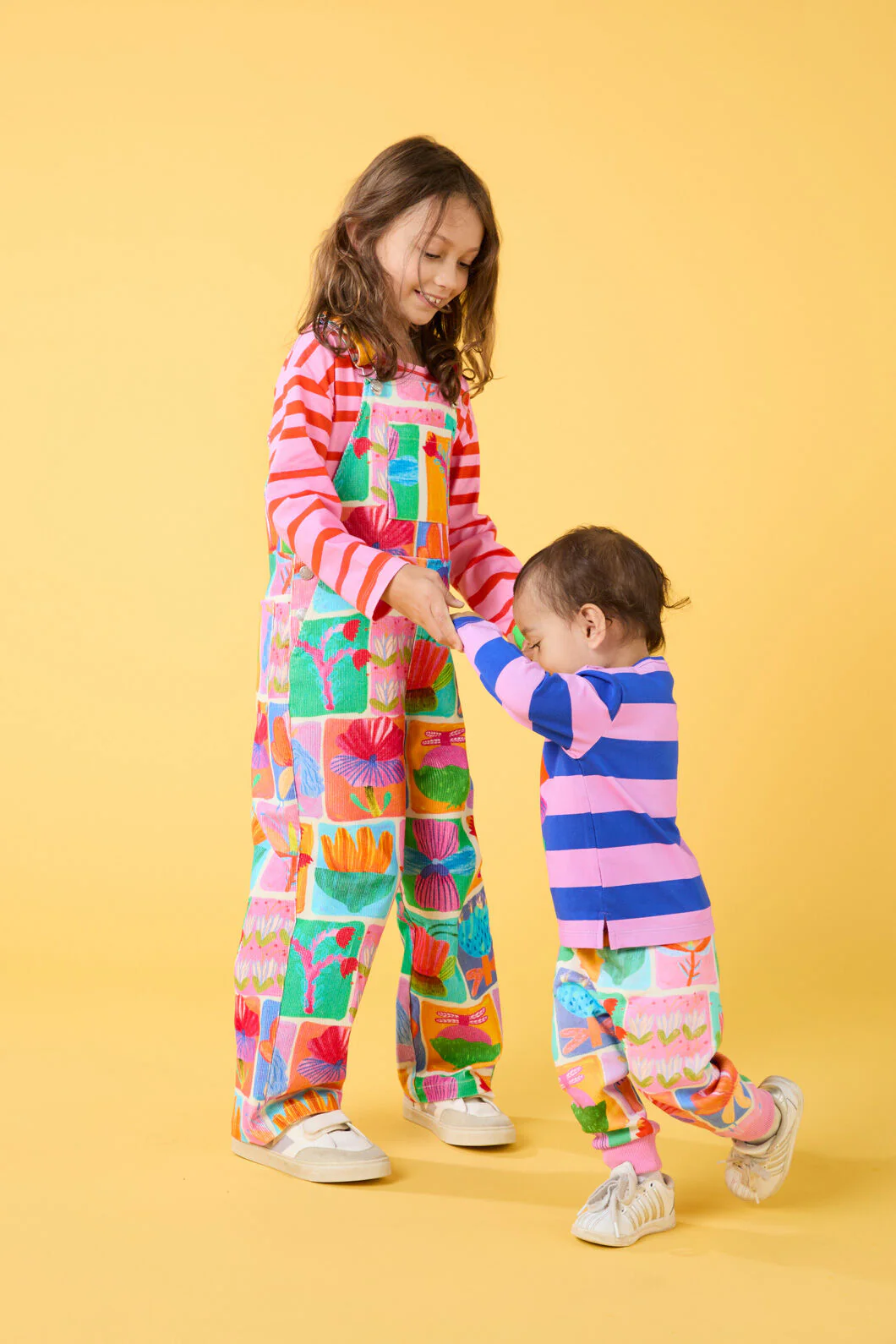 Wild Blooms Kids Overalls