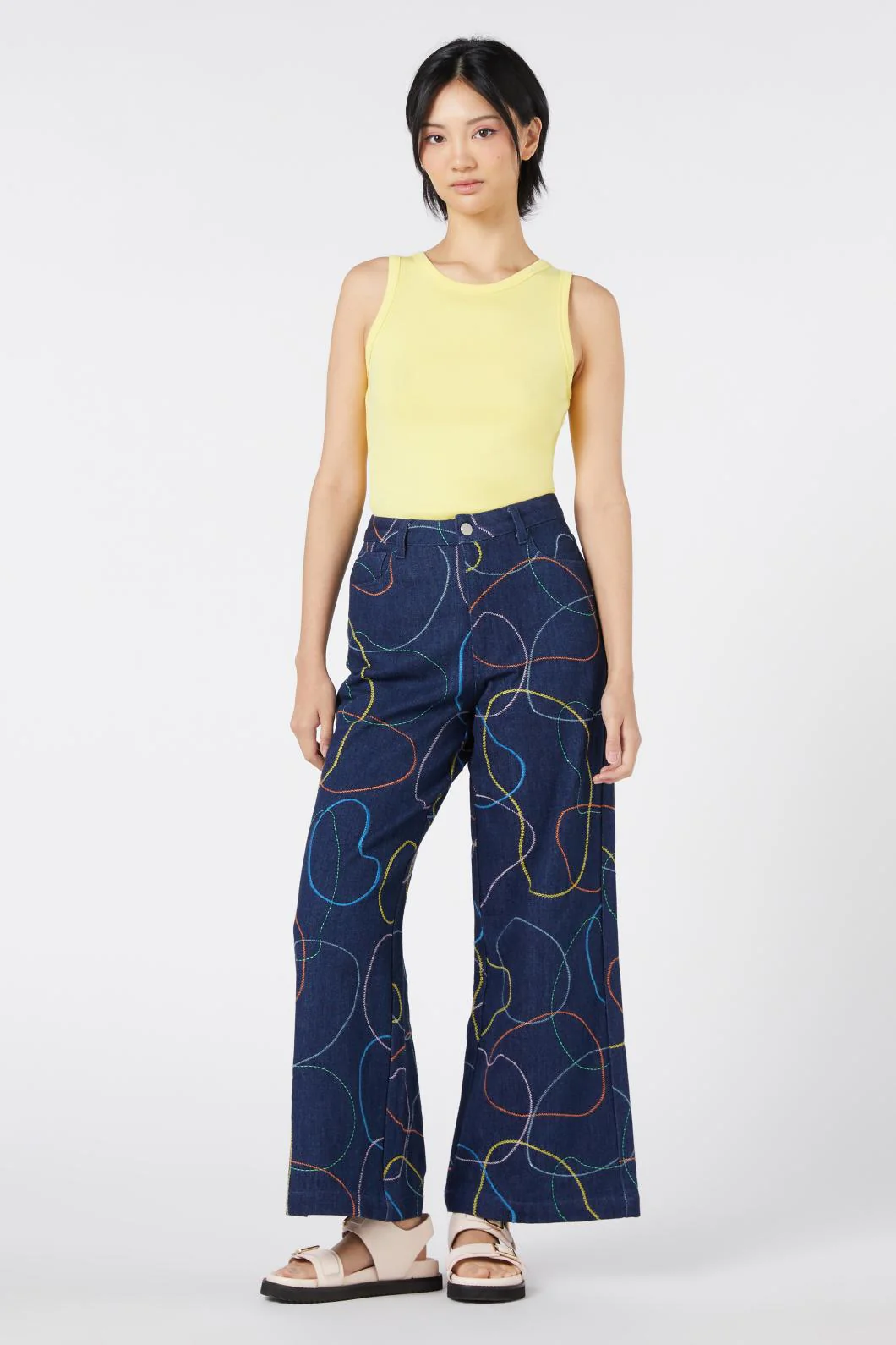 Taking A Trip Embroidered Jean