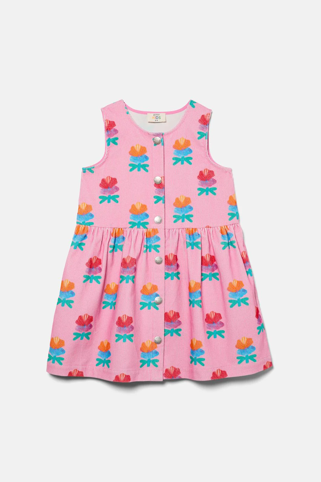 Lotus Flower Kids Cord Dress