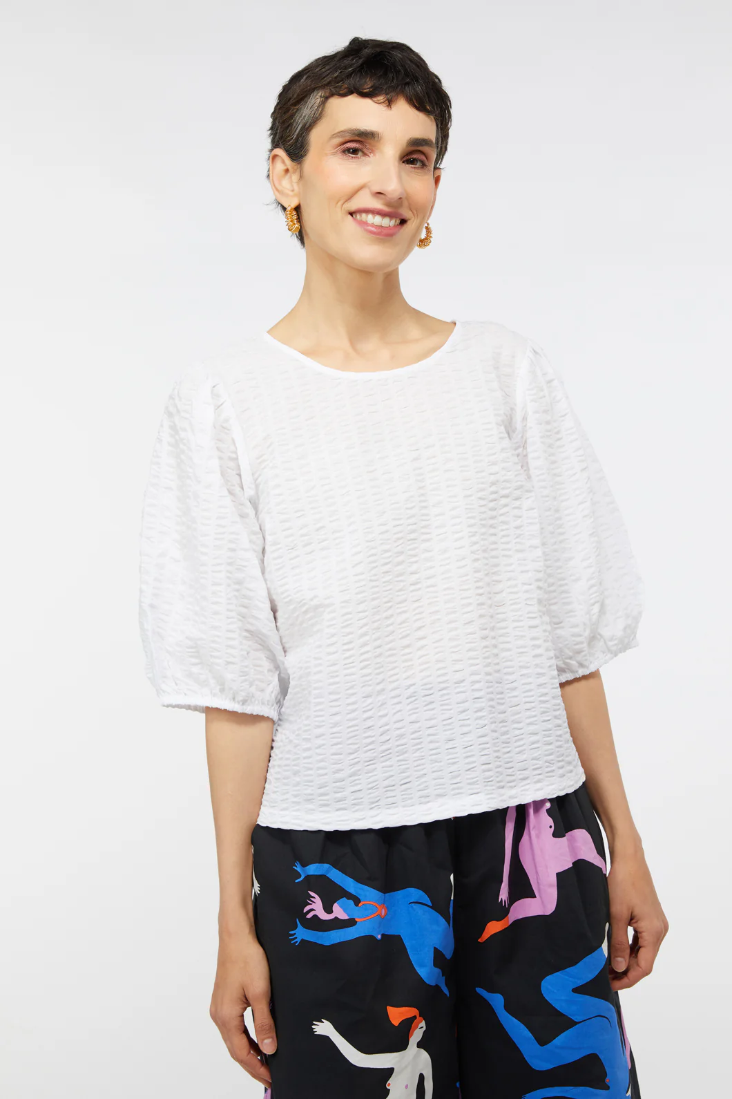 Willow Seersucker Top