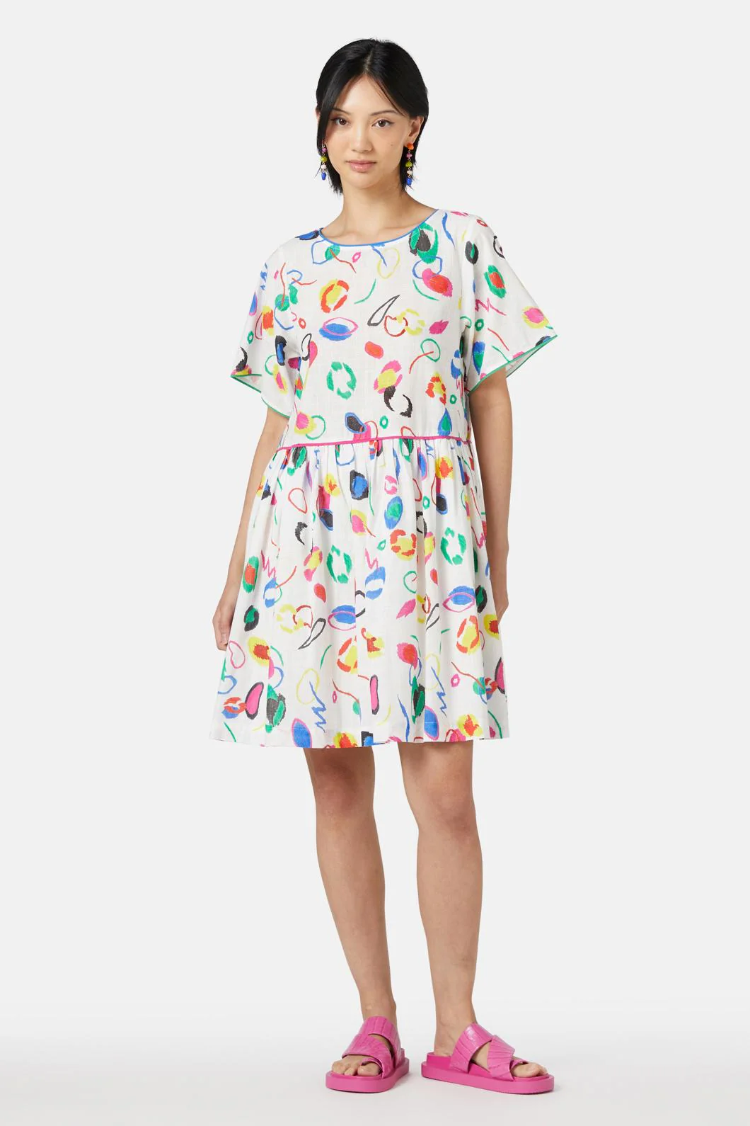 Scribble Beach Dress