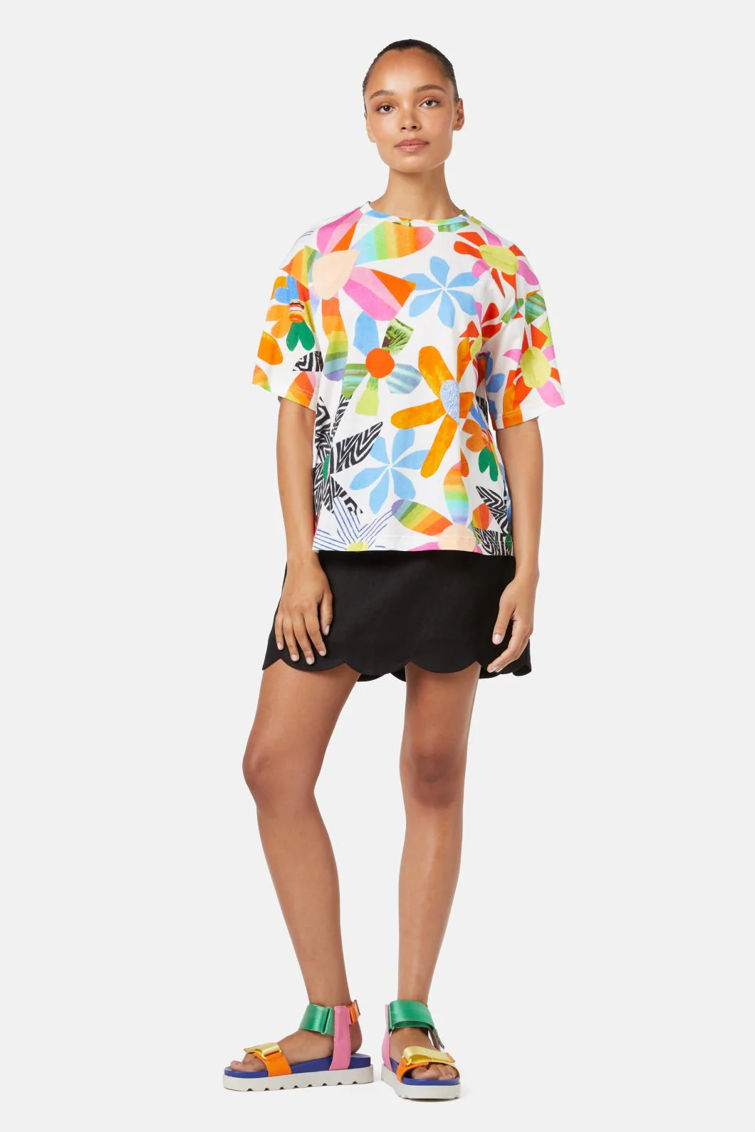 Rainbow Flower Tee
