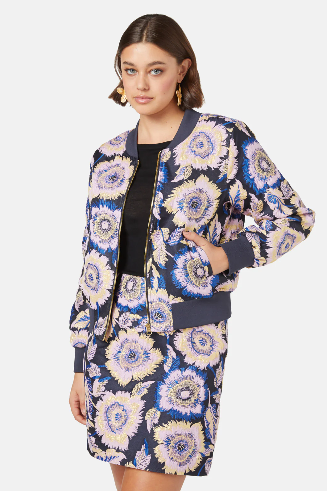 Wonderbloom Jacquard Mini Skirt