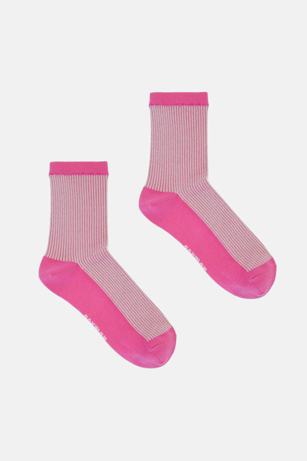 Paper Patch Pink Rib Socks