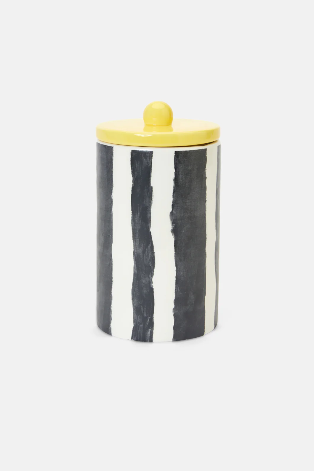 Stripe Ceramic Cannister Lge
